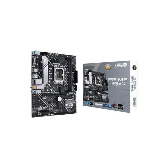 Imagem de Placa Mãe Asus Prime H610M-A D4 Wi-Fi LGA 1700. Chipset Intel H610. DDR4.