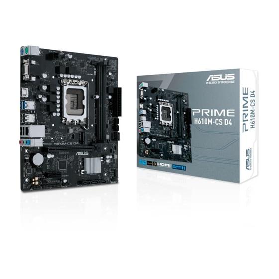 Imagem de Placa Mãe ASUS PRIME H610M-CS D4, LGA 1700, mATX, DDR4, Preto - 90MB1B60-C1BAY0