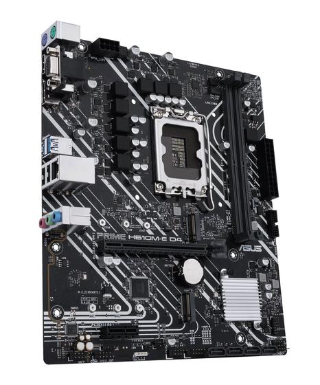 Imagem de Placa Mae Asus Prime H610m-e D4 Lga 1700 2xddr4 64gb Vga, Hdmi, Dp, 2 M.2 Nvme, 1x16, 2 X1 2xusb 3.2, 2xusb 2.0, 4xsata