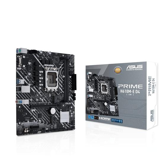 Imagem de Placa-Mãe ASUS Prime H610M-E mATX LGA1700 - DDR4, PCIe 4.0