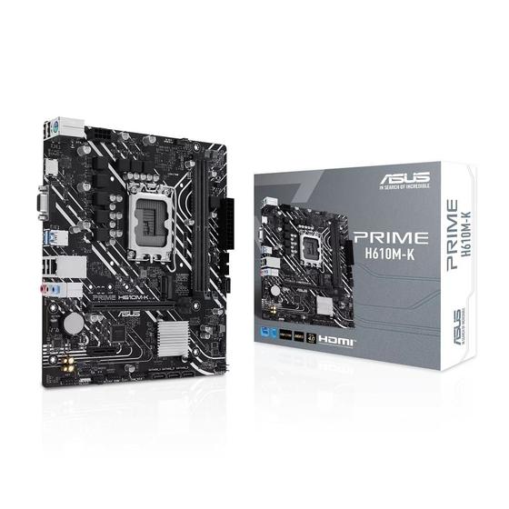 Imagem de Placa Mãe Asus PRIME H610MK LGA 1700 2xDDR4 Chipset Intel H610 mATX