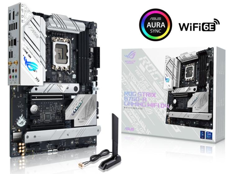 Placa mãe asus rog strix b760-a gaming wifi d4, intel lga 1700, chipset b760, atx, ddr4 Menor preço em Placa mãe asus rog strix b760-a gaming wifi d4, intel lga 1700, chipset b760, atx, ddr4