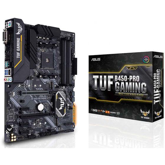 Placa Mãe Asus TUF B450-PRO GAMING, Chipset B450, AMD AM4, ATX, DDR4 Menor preço em Placa Mãe Asus TUF B450-PRO GAMING, Chipset B450, AMD AM4, ATX, DDR4