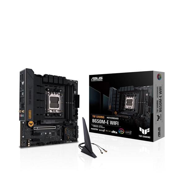Imagem de Placa Mãe Asus TUF Gaming B650M-E WIFI, Chipset B650, AMD AM5, mATX, DDR5, 90MB1FV0-M0EAY0