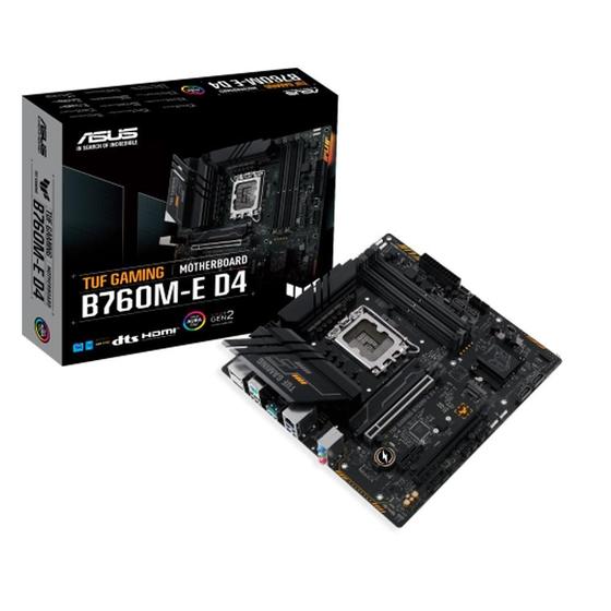 Imagem de Placa-Mãe ASUS TUF Gaming B760M-E D4, Intel, M-ATX, DDR4, Preto - 90MB1E90-M0EAY0