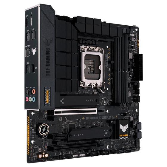 Placa Mãe Asus TUF GAMING B760M-Plus, Intel LGA 1700, mATX, D4, DDR4 - 90MB1DI0-M0EAY0 Menor preço em Placa Mãe Asus TUF GAMING B760M-Plus, Intel LGA 1700, mATX, D4, DDR4 - 90MB1DI0-M0EAY0