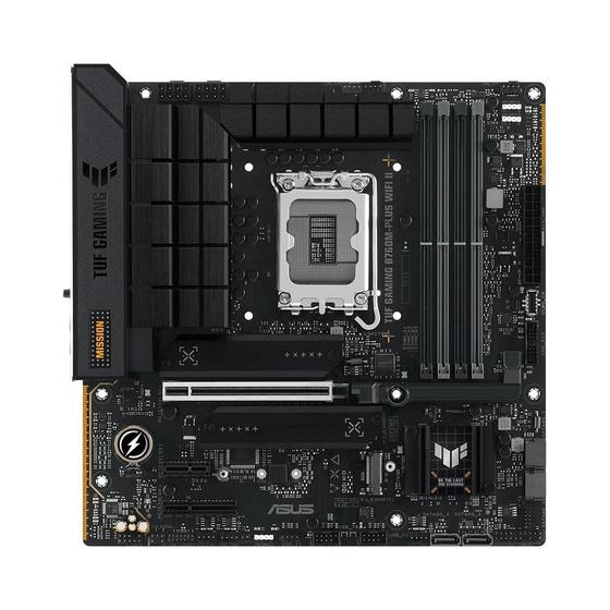 Placa Mãe ASUS TUF GAMING B760M-PLUS WIFI II, Intel, DDR5 - 90MB1HE0-M0EAY0 Menor preço em Placa Mãe ASUS TUF GAMING B760M-PLUS WIFI II, Intel, DDR5 - 90MB1HE0-M0EAY0
