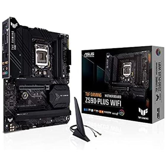 Placa Mãe Asus TUF GAMING Z590-PLUS WIFI Intel Z590 LGA1200, DDR4, ATX - 90MB16C0-M0EAY0 Menor preço em Placa Mãe Asus TUF GAMING Z590-PLUS WIFI Intel Z590 LGA1200, DDR4, ATX - 90MB16C0-M0EAY0