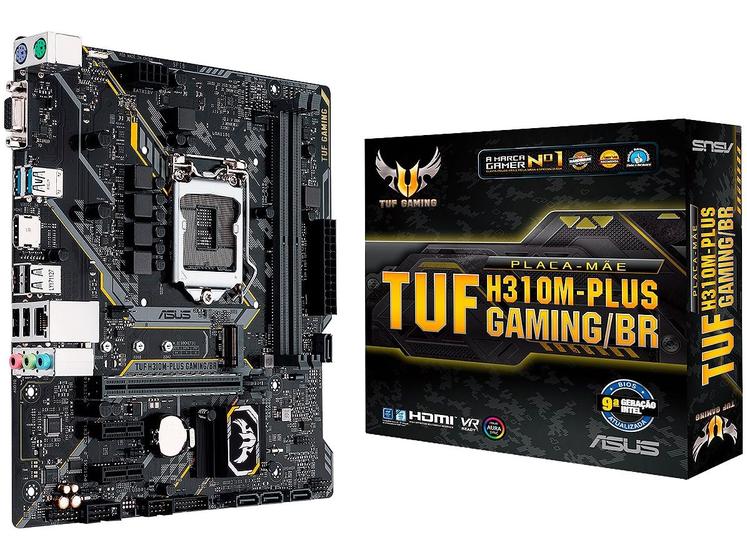 Placa Mãe Asus TUF H310M-PLUS GAMING/BR Menor preço em Placa Mãe Asus TUF H310M-PLUS GAMING/BR