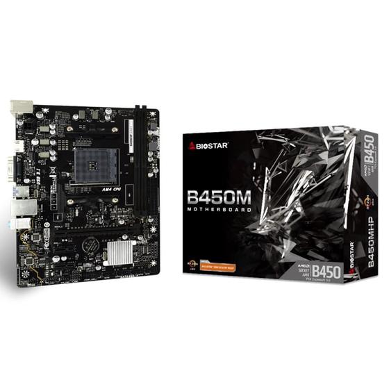 Imagem de Placa Mãe Biostar B450MHP Chipset B450 AMD AM4 DDR4