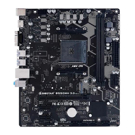 Imagem de Placa Mae Biostar B550M, DDR4, Socket AMD AM4, M-ATX, Chipset AMD B550, B550MH 3.0