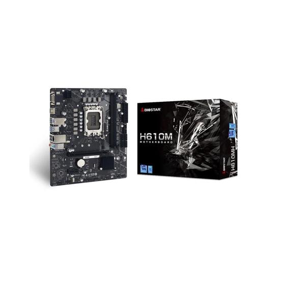 Imagem de Placa Mãe Biostar Intel LGA 1700 H610MH Chipset H610 mATX DDR4