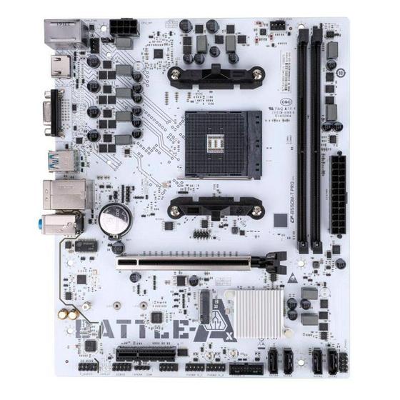 Imagem de Placa-Mãe Colorful CVN B550M Gaming Frozen V15, Chipset B550, AMD AM4, mAXT, DDR4, Branco - CVN-B550GFV15-DDR4-WW