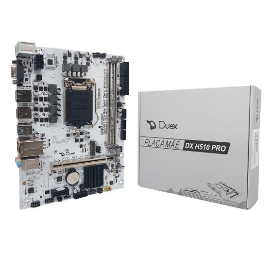 Placa Mãe Duex DX H510 PRO, Intel 10ª/11ª Geração, LGA1200, DDR4, Micro ATX Menor preço em Placa Mãe Duex DX H510 PRO, Intel 10ª/11ª Geração, LGA1200, DDR4, Micro ATX