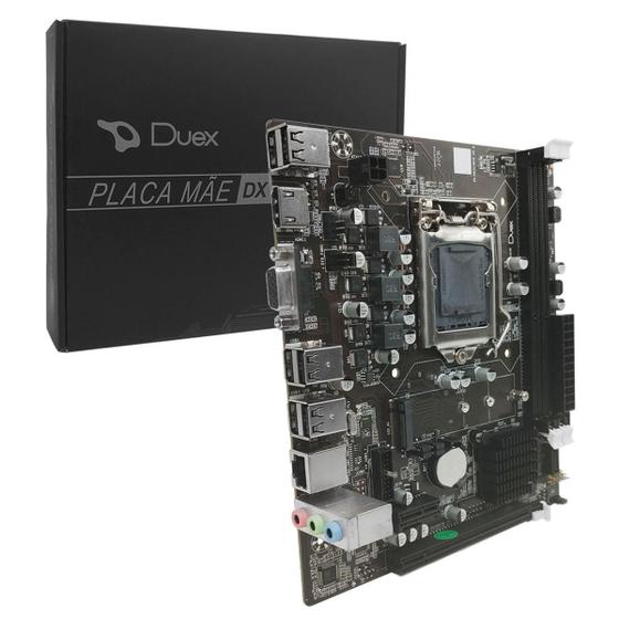 Imagem de Placa Mãe Duex Dx H61Z M2, Intel 2/3 Geração, Ddr3, Socket