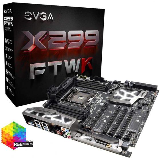 Imagem de Placa-Mãe EVGA X299 FTW K, Intel LGA 2066, eATX, DDR4 - 142-SX-E297-KR