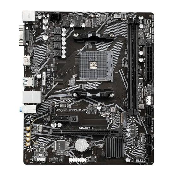 Imagem de Placa Mae Gigabyte A520M K V2, DDR4, Socket AMD AM4, M-ATX, Chipset AMD A520, A520M-K-V2