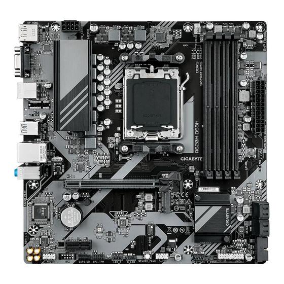 Imagem de Placa-Mãe Gigabyte A620M DS3H, AMD AM5, mATX, DDR5, RGB, Preto - A620M DS3H