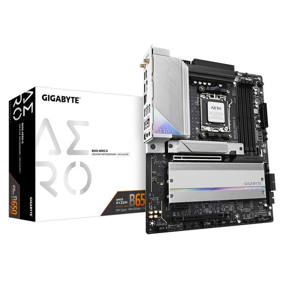 Imagem de Placa Mae Gigabyte AMD (AM5) DDR5 ATX - B650 Aero G 1.0