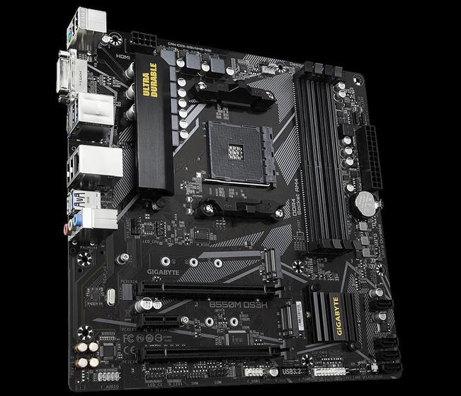 Imagem de Placa Mãe Gigabyte B550 DS3H AMD AM4 DDR4 USB LAN