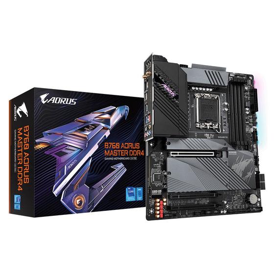 Placa Mãe Gigabyte B760 AORUS MASTER, DDR4, ATX, LGA1700 Menor preço em Placa Mãe Gigabyte B760 AORUS MASTER, DDR4, ATX, LGA1700