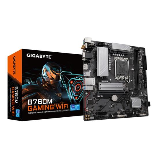 Imagem de Placa mãe gigabyte b760m gaming wifi, intel lga1700, chipset b760, matx, bluetooth, ddr5