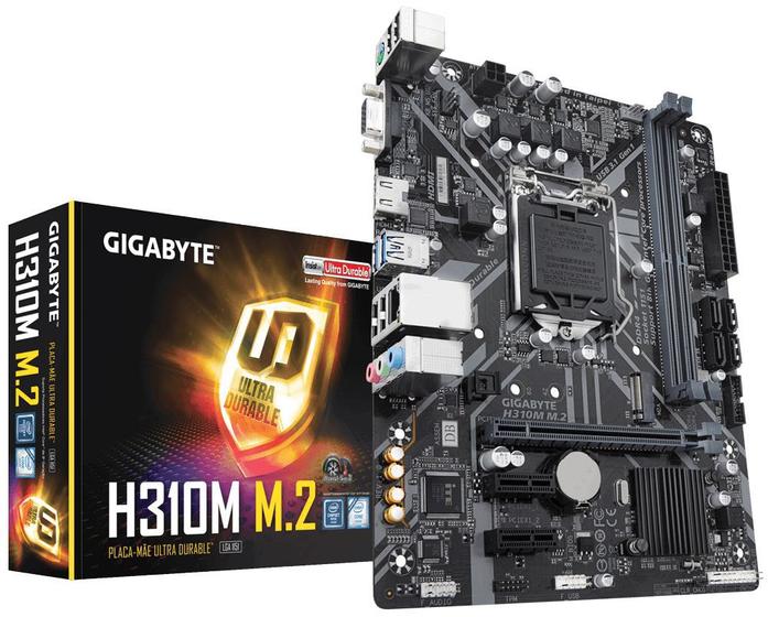 Imagem de Placa Mãe Gigabyte H310M M.2, DDR4, LGA 1151, HDMI, Micro ATX, 8 Geração - Gigabyte