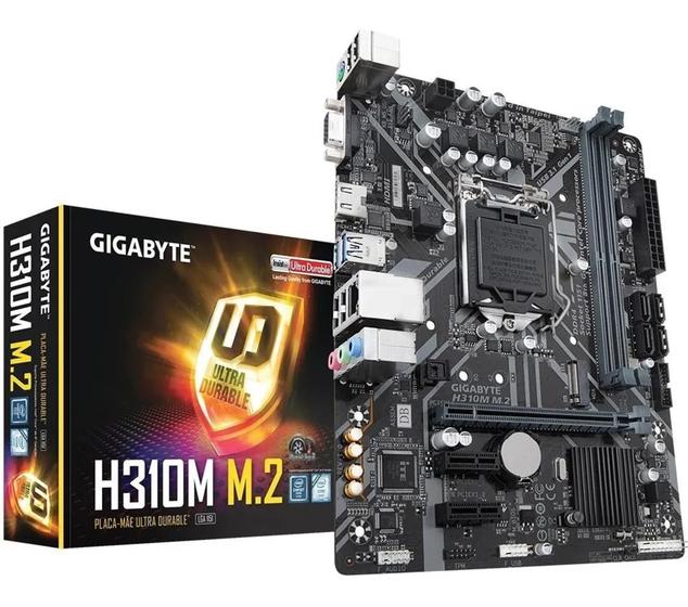 Placa Mãe Gigabyte H310m M.2 Intel 1151 Ddr4 Matx H310 Menor preço em Placa Mãe Gigabyte H310m M.2 Intel 1151 Ddr4 Matx H310