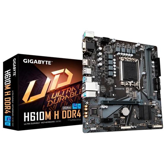 Imagem de Placa Mãe Gigabyte H610M H Intel LGA 1700 DDR4