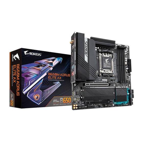 Placa Mãe Gigabyte Para AMD AM5 B650M Aorus Elite AX Wifi 4xDDR5 mATX Menor preço em Placa Mãe Gigabyte Para AMD AM5 B650M Aorus Elite AX Wifi 4xDDR5 mATX