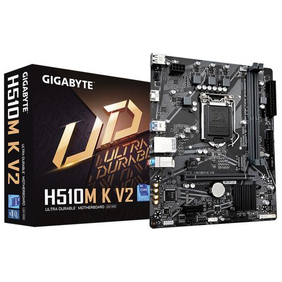 Imagem de Placa Mãe Gigabyte para Intel H510M K V2 2xDDR4 mATX LGA 1200
