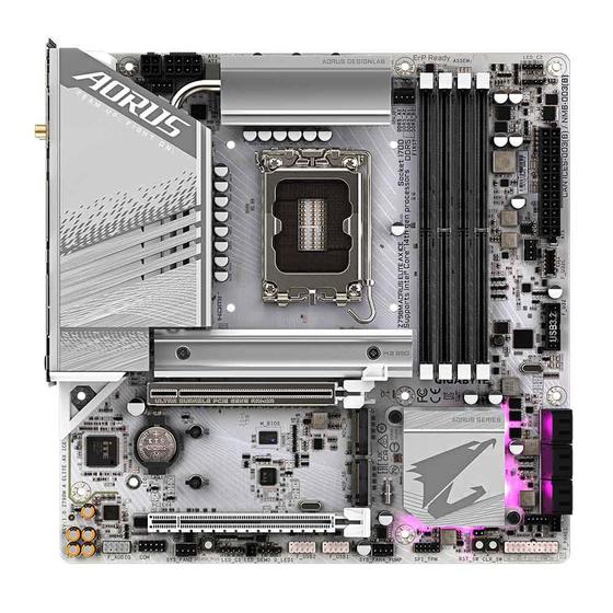 Imagem de Placa Mãe Gigabyte Z790M Aorus Elite AX Ice R1.0, DDR5, LGA1700, Micro ATX