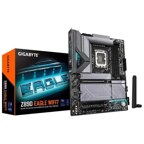 Imagem de Placa Mãe Gigabyte Z890 EAGLE WIFI7, Intel, ATX, DDR5, RGB, Wi-Fi 7, Bluetooth - Z890 EAGLE WIFI7