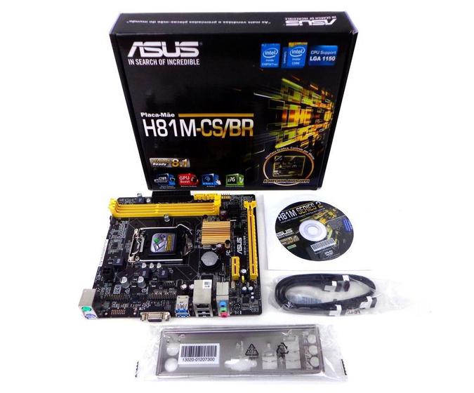 PlacaMãe H81MCS/BR LGA 1150 H81 Asus Placa Mãe Magazine Luiza