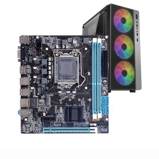 Imagem de Placa Mãe i7/i3/i5 Lga1155 Socket Intel H61 16gb Usb 16gb Chipset Intel Kingster