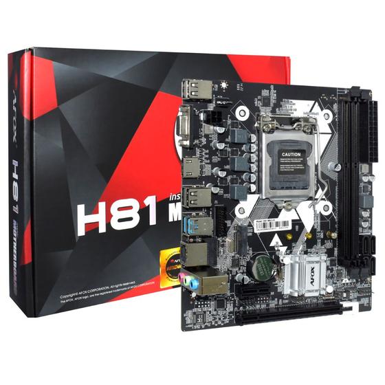 Menor preço em Placa Mae Intel 1150 H81 M.2 2xDdr3 Hdmi/Vga 4ª Geração IH81-MA2-V3 Afox
