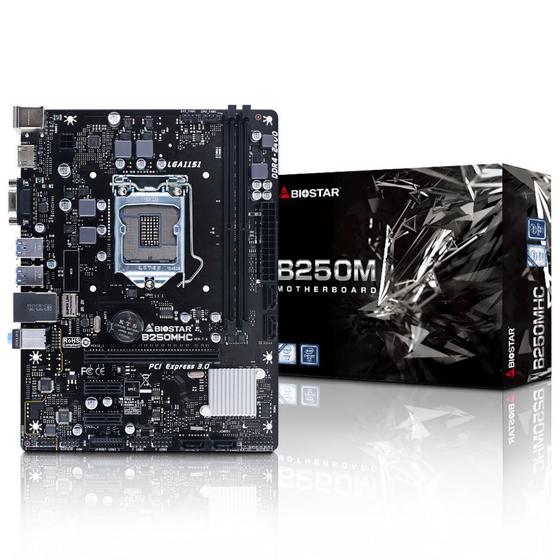 Placa Mae Intel 1151 B250 MHC 2xDdr4 Hdmi/Vga 7ª Geraçao B250-MHC Biostar Menor preço em Placa Mae Intel 1151 B250 MHC 2xDdr4 Hdmi/Vga 7ª Geraçao B250-MHC Biostar