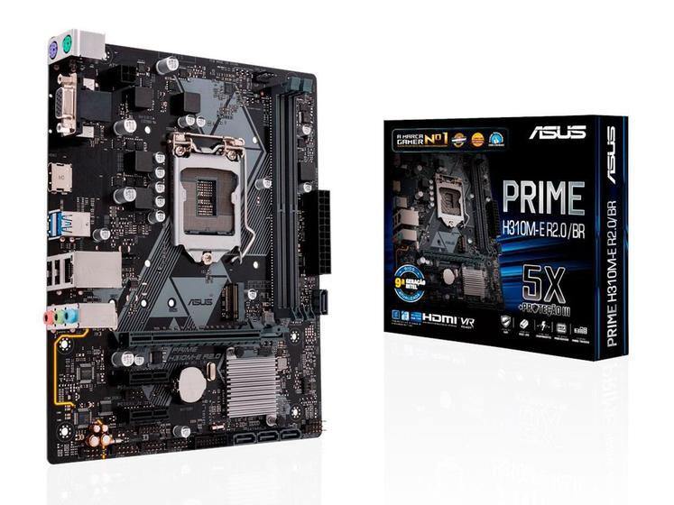 Imagem de Placa Mãe Intel Asus H310ME R2.0 Br Prime Lga 1151 Ddr4 Matx