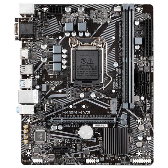 Placa Mae (intel) Gigabyte H410m H V3 Ddr4 Lga1200 10 Geracao Menor preço em Placa Mae (intel) Gigabyte H410m H V3 Ddr4 Lga1200 10 Geracao