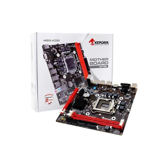 Imagem de Placa Mãe Keepdata H55 Kdgnv Ddr3 Socket Lga1156 Chipset Intel Hm55 Express Micr