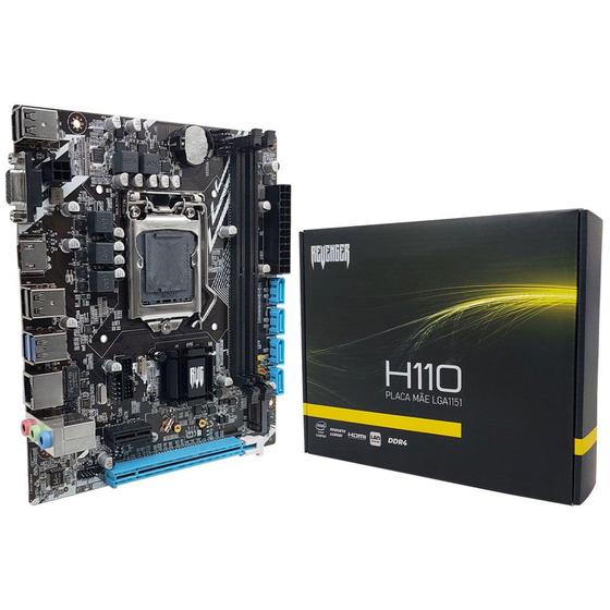 Placa Mãe KNUP Revenger G-H110, Intel 6/7ª Geração, DDR4, M.2 NVMe, Rede Gigabit, Micro ATX, LGA1151 Menor preço em Placa Mãe KNUP Revenger G-H110, Intel 6/7ª Geração, DDR4, M.2 NVMe, Rede Gigabit, Micro ATX, LGA1151