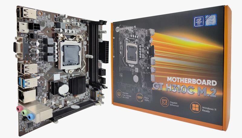 Placa mae lga 1151 h310c ddr4 gt goldentech Menor preço em Placa mae lga 1151 h310c ddr4 gt goldentech