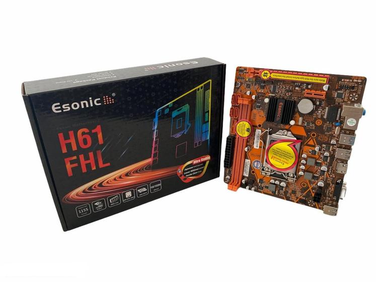 Placa Mãe Lga 1155 H61 2ª E 3ª Geração Ddr3 Esonic Menor preço em Placa Mãe Lga 1155 H61 2ª E 3ª Geração Ddr3 Esonic
