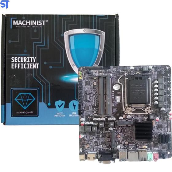 Imagem de Placa Mãe Mini Itx Soquete Lga 1151 Ddr4 Machinist H110 Mini