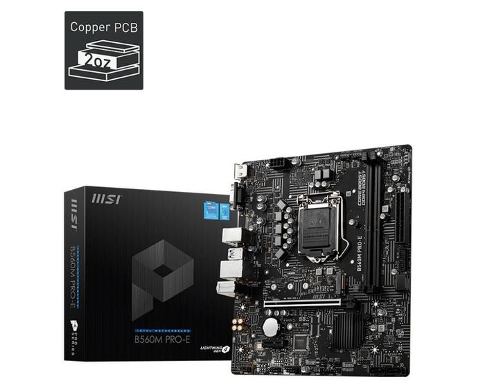 Imagem de Placa Mãe Msi B560M Pro-E Intel Lga 1200 Matx Ddr4 B560