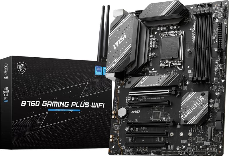 Imagem de Placa-mãe MSI B760 Gaming Plus WiFi ATX com DDR5 e PCIe 4.0