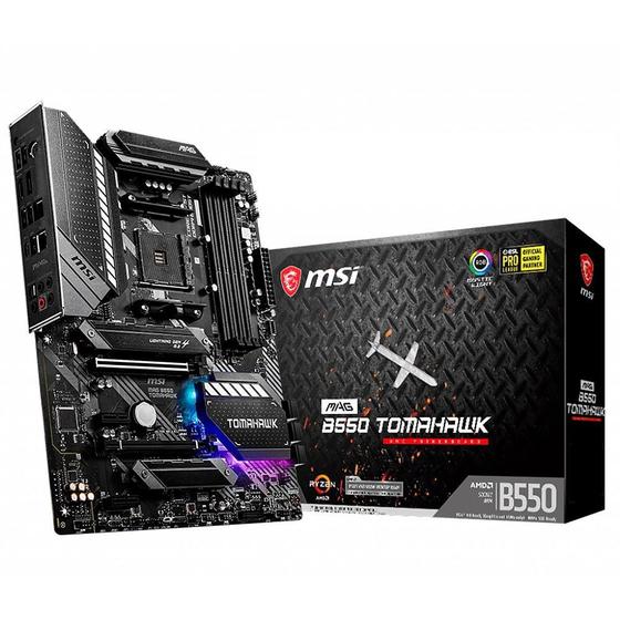 Imagem de Placa-Mãe MSI MAG B550 Tomahawk, AMD AM4, ATX, DDR4, Preto - MAG B550 TOMAHAWK