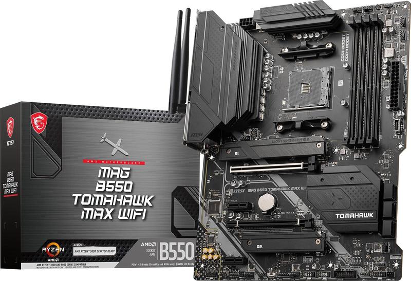 Imagem de Placa-mãe MSI MAG B550 Tomahawk MAX WiFi AMD AM4 DDR4