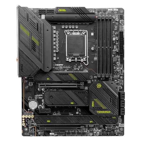 Imagem de Placa-Mãe MSI MAG Z790 Tomahawk Max, ATX, DDR5, Wi-Fi, RGB, Bluetooth, Preto