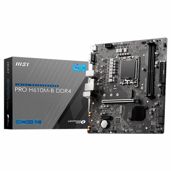Placa Mãe MSI PRO H610M-B DDR4, LGA1700, mATX, DDR4 é boa?
